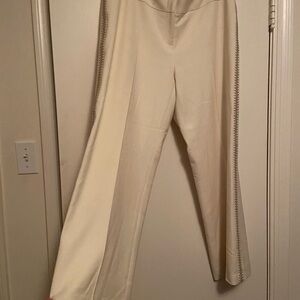 DKNY Cream Wide Leg Women's Pants